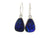 Blue Opal Slice Earrings