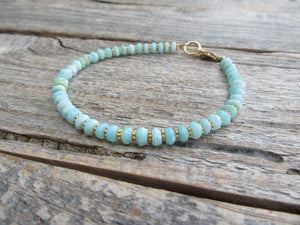 RESERVED - Blue Peruvian Opal Bracelet