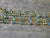 18k Gold Cascade Earrings in Blue Tourmaline
