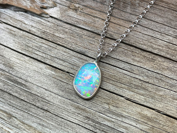 Rose Cut Opal Pendant