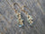 Briolette Cluster Earrings in Green Sapphire