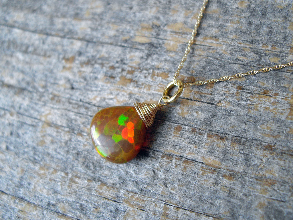 Honeycomb Opal Pendant