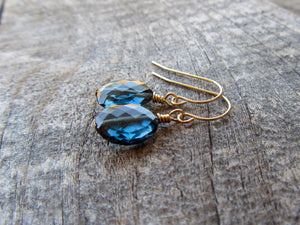 8.04 Carat London Blue Topaz Earrings