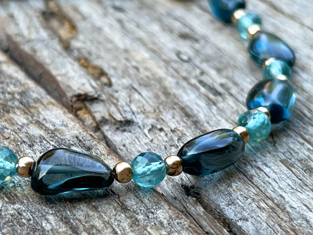 London Blue Topaz and Apatite Bracelet