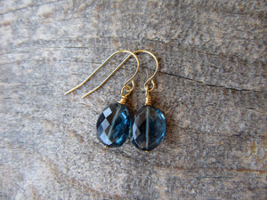 8.04 Carat London Blue Topaz Earrings