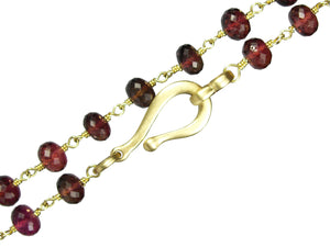 Multi Color Tourmaline Necklace in 18k Gold
