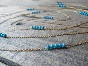 Extra Long Turquoise Necklace