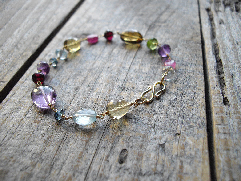 Gem Candy Bracelet in Gold Vermeil (Recommended)