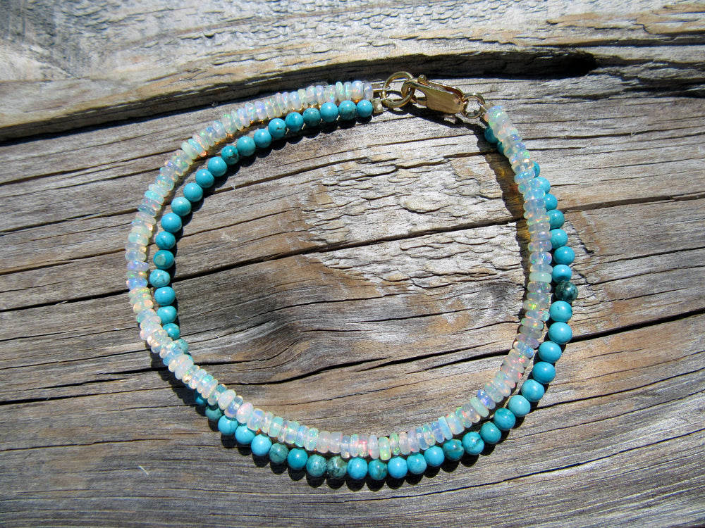 Opal and Turquoise Bracelet