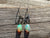 Opal Heart Earrings