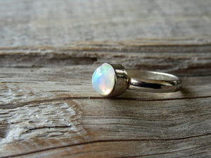 Stacking Ring in Opal