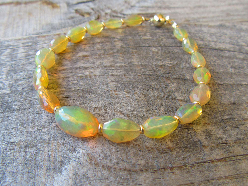 25.72 Carat Fire Opal Bracelet