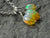 Charm Pendant in Fire Opal
