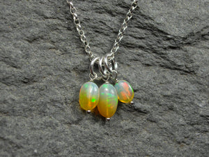 Charm Pendant in Fire Opal