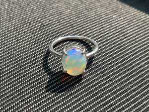 Oval Crystal Opal Ring