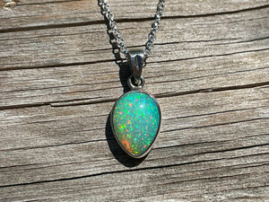 Pinfire Opal Pendant