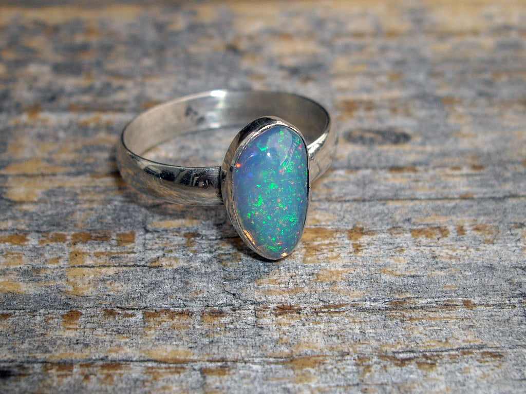 Pinfire Opal Ring