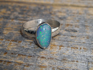Pinfire Opal Ring