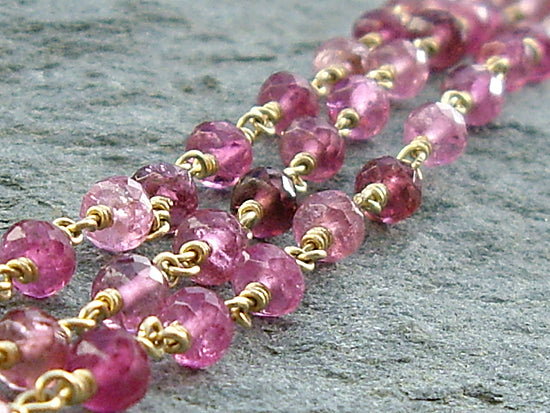 Rock Solid Pink Tourmaline Bracelet - Narrative Jewelry