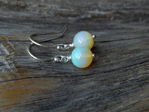 3.85 Carat Australian Opal Earrings