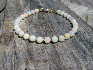 White Australian Opal Bracelet