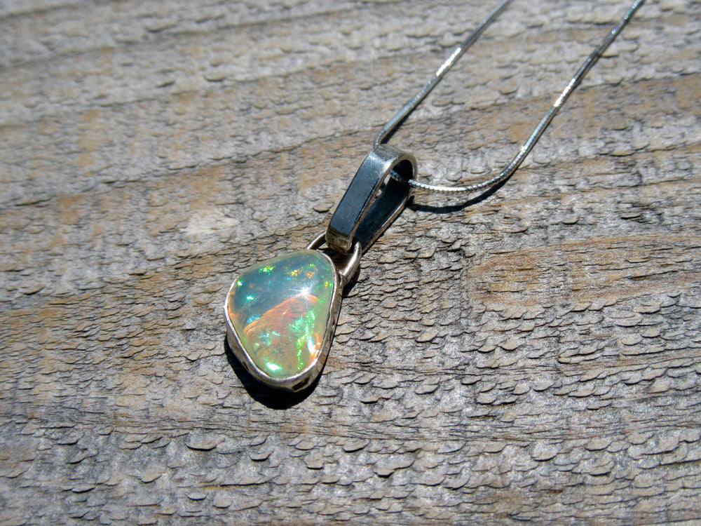 Sterling Silver Opal Pendant