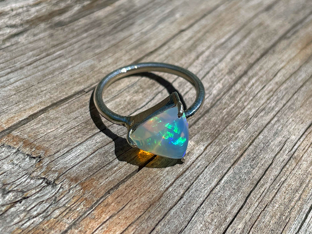 Raw cut 2024 opal ring