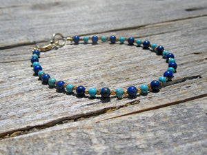 Turquoise & Lapis Lazuli Bracelet